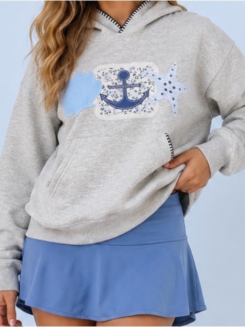 NEW Altar’d State Gray Coastal Collection Hoodie Size XS NWT